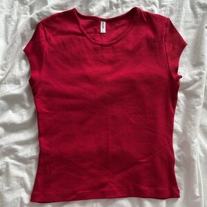 KOTN Baby Tee in Carmine